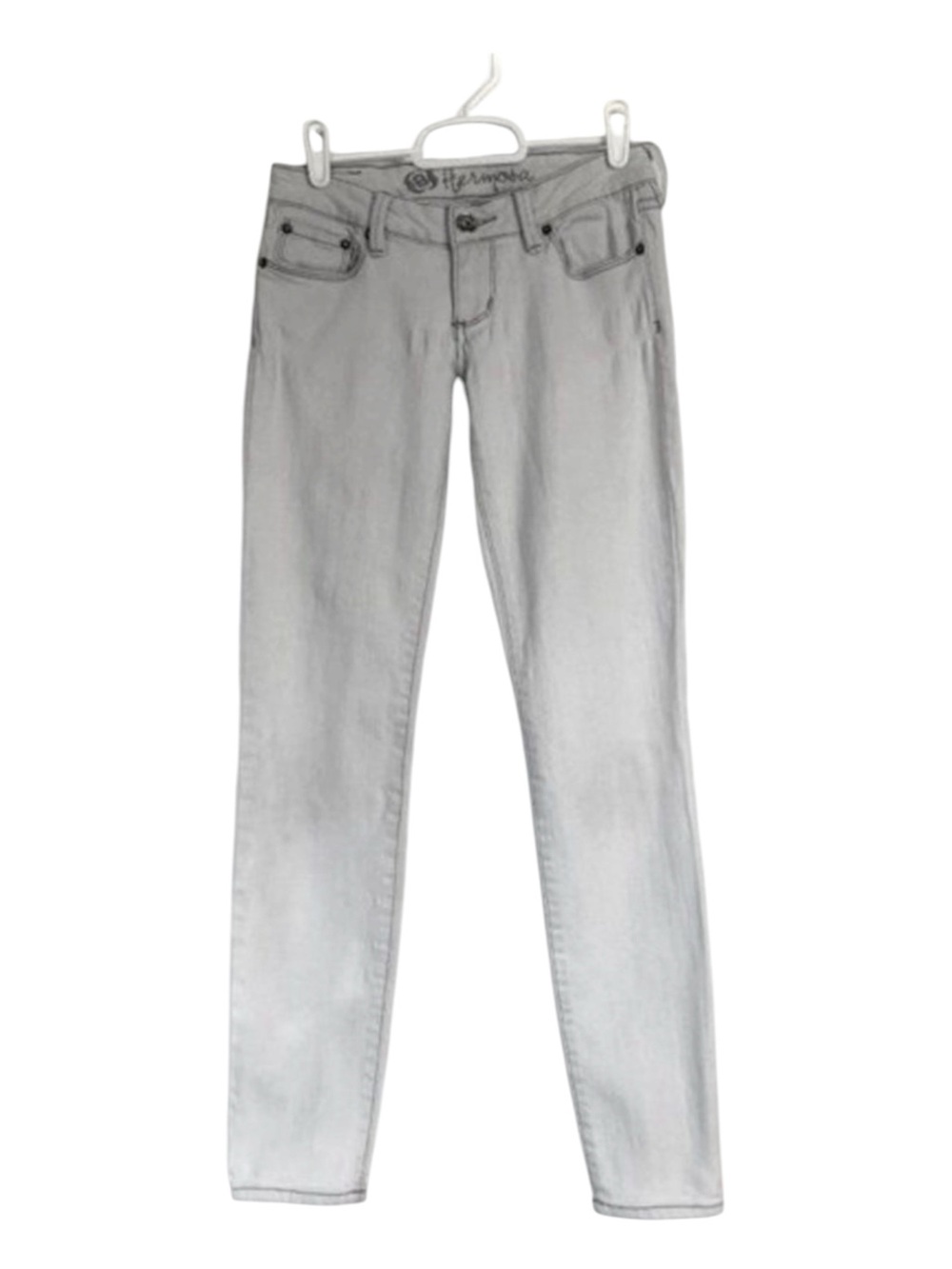 Bullhead Jeans Hermosa Gray Women’s Juniors Size 1 25x28.5 Low Rise Skinny